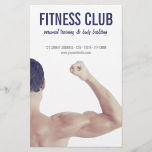 Lichaamsbouw Gym Fitness Persoonlijke training Flyer
