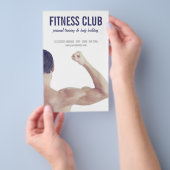 Lichaamsbouw Gym Fitness Persoonlijke training Flyer (Hand)