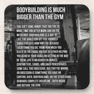 "Lichaamsbouw" Motivatie Bier Onderzetter