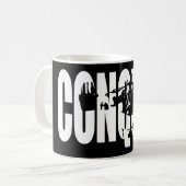 Lichaamsbouw Motivatie - CONQUER Koffiemok (Voorkant links)