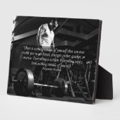 "Lichaamsbouw" Motivatie Fotoplaat (Zijkant)