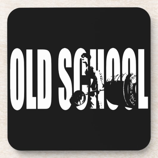 Lichaamsbouw Motivatie - Old School Sterkte Onderzetter (Voorkant)