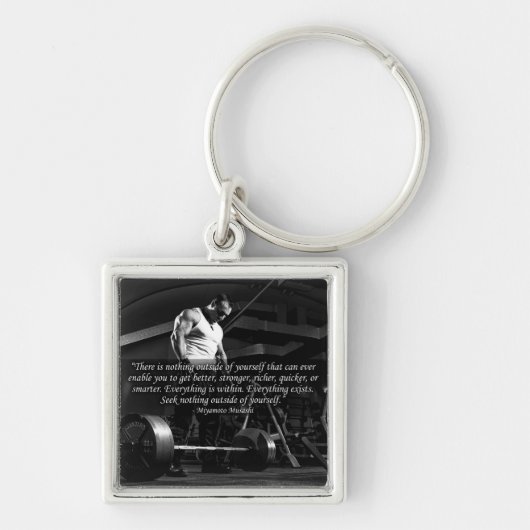 "Lichaamsbouw" Motivatie Sleutelhanger (Voorkant)