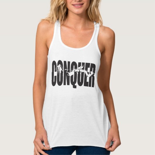 "Lichaamsbouw" Motivatie Tanktop (Voorkant)