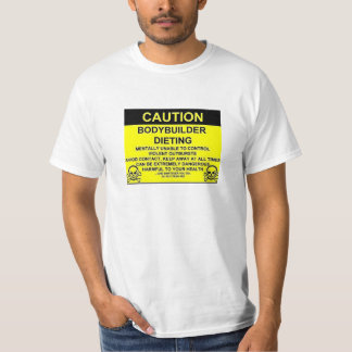 lichaamsbouwdieet t-shirt