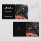 Lichaamsbouwer Persoonlijke trainer Visitekaartje (Voorkant / Achterkant)