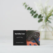 Lichaamsbouwer Persoonlijke trainer Visitekaartje (Staand voorkant)