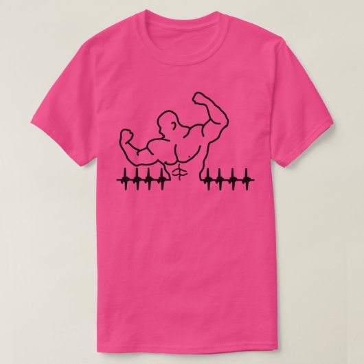 Lichaamsbouwlifestyle 1 t-shirt (Design voorkant)