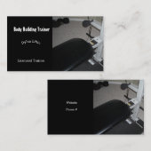 Lichaamsbouwtraining Visitekaartje (Voorkant / Achterkant)