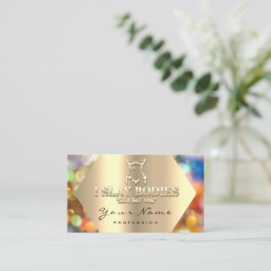 Lichaamsbouwuitrusting Schroefgrafiek Visitekaartje (Staand voorkant)