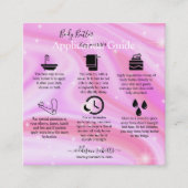 Lichaamsbutter Application Guide Modern Glam Vierkante Visitekaartje (Voorkant)