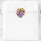 Lichaamsbutter Balm Care Packaging Logo Ivory Gold Ronde Sticker (Tas)