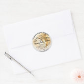 Lichaamsbutter Balm Verpakking Gold Grey Ronde Sticker (Envelop)