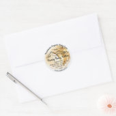 Lichaamsbutter Balm Verpakking Gold White Ronde Sticker (Envelop)