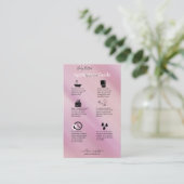 Lichaamsbutterapplicatiegids legante glam visitekaartje (Staand voorkant)