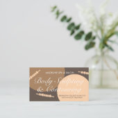 Lichaamscontact Sculpting Massage Earthy Tone Visitekaartje (Staand voorkant)