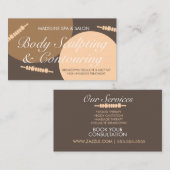 Lichaamscontact Sculpting Massage Earthy Tone Visitekaartje (Voorkant / Achterkant)