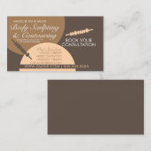 Lichaamscontact Sculpting Massage Earthy Visitekaartje (Voorkant / Achterkant)