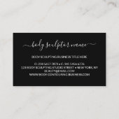 Lichaamsculpcontouren esthetica modern visitekaartje (Achterkant)