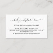 Lichaamsculpcontouren esthetica visitekaartje (Achterkant)