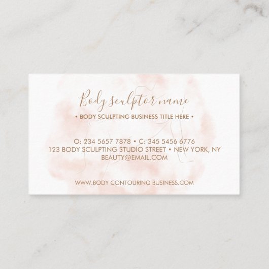Lichaamsculpcontourtrouw Visitekaartje (Achterkant)