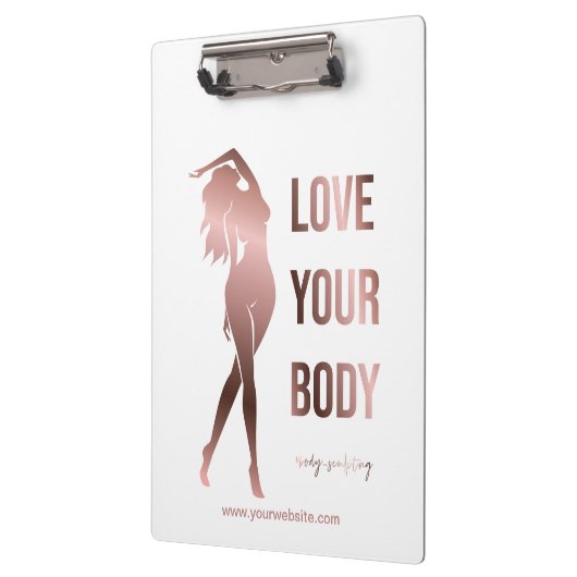 Lichaamsculpende lichaamcontouren die spa gift vor klembord (Links)