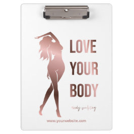 Lichaamsculpende lichaamcontouren die spa gift vor klembord