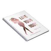 Lichaamsculpende lichaamcontouren die spa gift vor notitieboek (Rechterzijde)