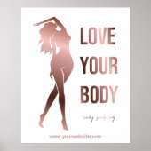 Lichaamsculpende lichaamcontouren die spa gift vor poster (Voorkant)