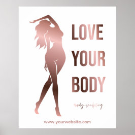 Lichaamsculpende lichaamcontouren die spa gift vor poster