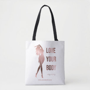 Lichaamsculpende lichaamcontouren die spa gift vor tote bag