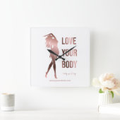 Lichaamsculpende lichaamcontouren die spa gift vor vierkante klok (Huis)