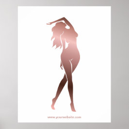 Lichaamsculplichaam, contourvormig, fitness poster
