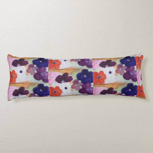 Lichaamscussen van Anemone Spring Flowers Lichaamskussen (Achterkant)