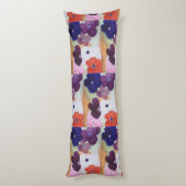 Lichaamscussen van Anemone Spring Flowers Lichaamskussen (Achterkant (Verticaal))