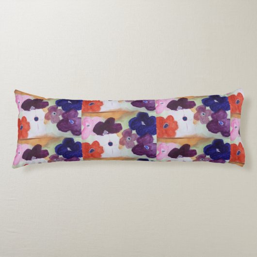 Lichaamscussen van Anemone Spring Flowers Lichaamskussen (Voorkant)