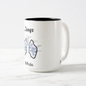 Lichaamsdelen — Menselijke longen Tweekleurige Koffiemok (Voorkant rechts)