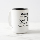 Lichaamsdelen — Menselijke stroming Tweekleurige Koffiemok (Voorkant links)