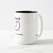 Lichaamsdelen — Menselijke stroming Tweekleurige Koffiemok (Voorkant rechts)