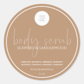 Lichaamsgebruik Ronde Sticker (Voorkant)