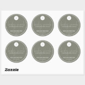 Lichaamsgebruik Ronde Sticker (Vel)