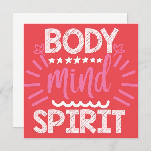 Lichaamsgeest Kaart (Voorkant / Achterkant)