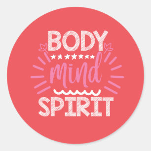 Lichaamsgeest Ronde Sticker