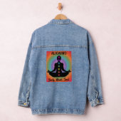 "Lichaamsgeest uitlijnen" Chakra Meditatie & Yoga Denim Jacket (Hangar)
