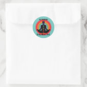 "Lichaamsgeest uitlijnen" Chakra Meditatie & Yoga Ronde Sticker (Tas)