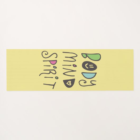 Lichaamsgeest Yogamat (Achterkant (horizontaal))