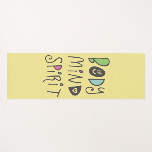 Lichaamsgeest Yogamat (Voorkant (horizontaal))