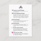 Lichaamsgehalte Ultrasonische ventilatie-informati Visitekaartje (Achterkant)