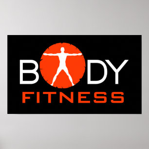 Lichaamsgevoel Fitness Vitruviaanse Posters van he
