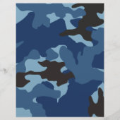 Lichaamsgewicht Dark Blue Camo Boot Camp Flyers (Achterkant)